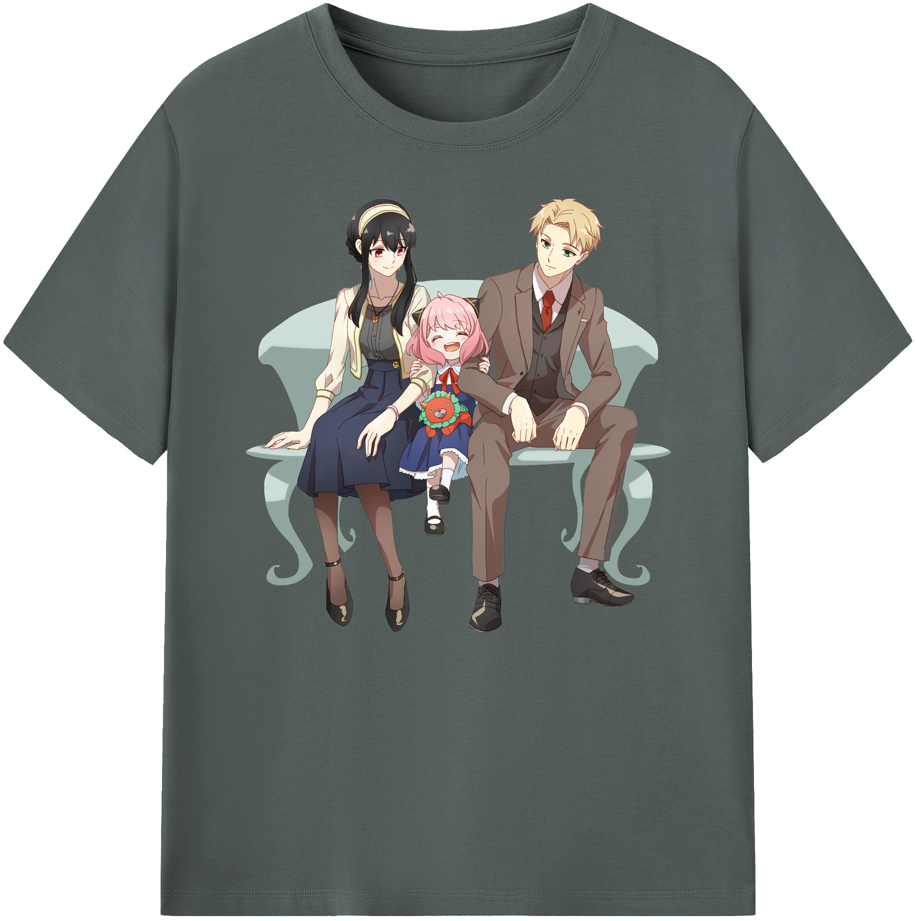 （画像用） SPY×FAMILY间谍家家酒 綿100％ メンズ半袖Tシャツ｜肌触りやわらか＆通気性